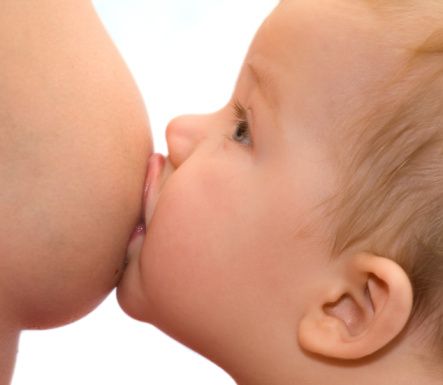 baby breastfeeding